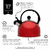 Chaleira com Apito 2 Litros em Aço Inox Vermelho Indução - Mimo Style