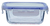 Marmita Pote de Vidro Porta Mantimento Quadrado Hermético 1050mL - comprar online