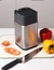 Cepo Porta Facas e Tesoura com Afiador de Facas Integrado em Aço Inox - Mimo Style - Outlet de Casa