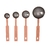 Conjunto De 4 Colheres Medidoras Aço Inox Bronze - Mimo Style