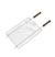 Grelha Dupla Inox Luxo Profissional para Churrasqueira 36X50 cm - Grilazer - Outlet de Casa