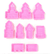 Kit de 10 Forminhas Formato Castelo Para Biscoitos ou Pasta de Modelagem na internet