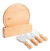 Kit Tábua De Queijo Frios Com Suporte 6 Pçs Em Madeira - Outlet de Casa na internet