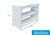 Mesa De Apoio com 3 Prateleiras - Bella - Outlet de Casa