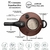 Panela de Pressão Superflon 7 Camadas com Visor de Vidro e Fechamento Externo 4,5L Chocolate - MTA - comprar online