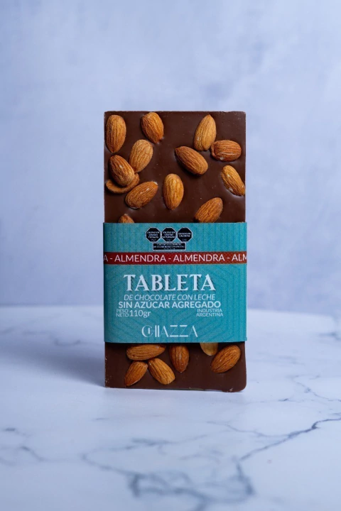 Tableta Almendra Chocolate Con Leche Sin Azucar - comprar online