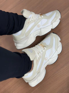 Tênis Zion Branco e Pérola ref 067