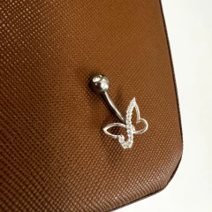 Piercing Umbigo Borboleta