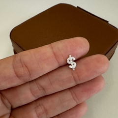 Piercing Cifrão Cravejado