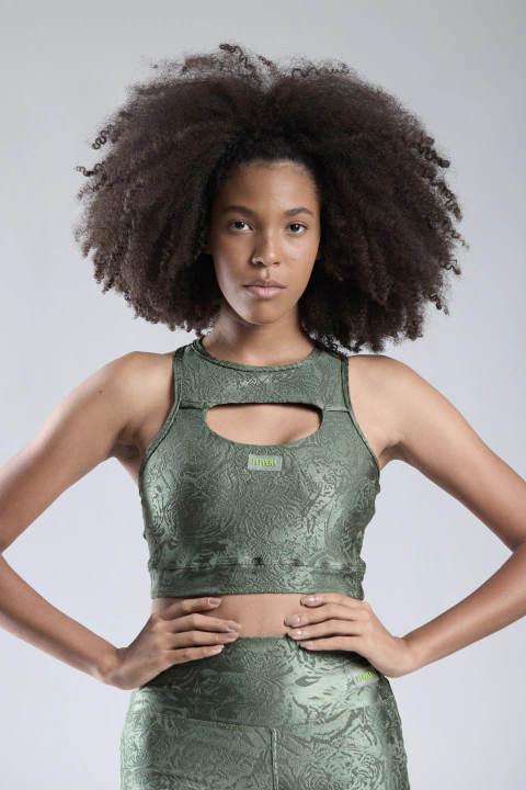 CROPPED MEIA LUA VERDE