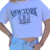 Remera Liz New York Blanco - comprar online