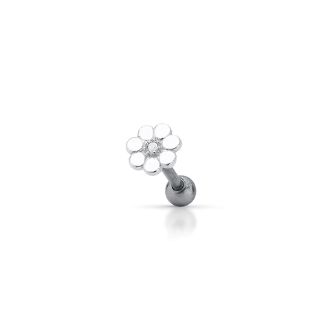 Piercing Prata helix flor e zircônia - comprar online