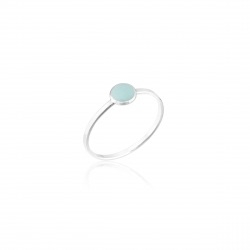 Anel Resina Verde Pastel
