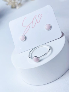 Anel Resina Rosa Pastel na internet