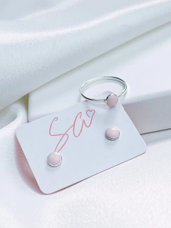 Anel Resina Rosa Pastel - comprar online