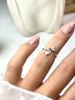 Anel Falange borboletas origami