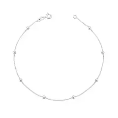 Pulseira Prata veneziana bolinhas