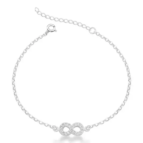 Pulseira Prata Infinito cravejado