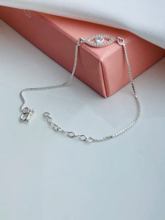 Pulseira Olho turco cravejada - Sabrina Pratas | Joias delicadas em prata 925