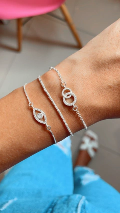 Pulseira Olho turco cravejada - comprar online