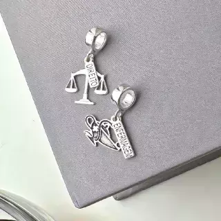 Berloque Prata personalizado profissão