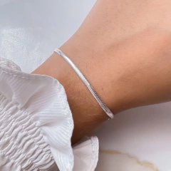 Pulseira prata lacraia