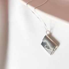 Colar Prata personalizado envelope do amor - loja online