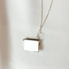 Imagem do Colar Prata personalizado envelope do amor