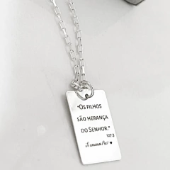 Pingente prata personalizado quadrado (FOTO) - comprar online