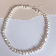 Imagem do Colar de pérola barroca natural - Prata 925