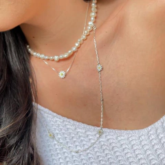 Colar de pérola barroca natural - Prata 925 - loja online