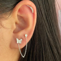 Piercing Prata Hélix cluster cravejado - comprar online