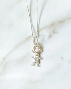 Colar Prata 925 menina pendente - comprar online