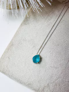 Colar gota zircônia turmalina leitoso - comprar online