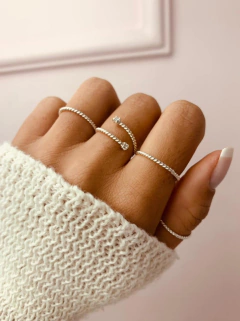 Anel fino torcido - loja online