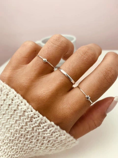 Anel liso mini estrela - comprar online