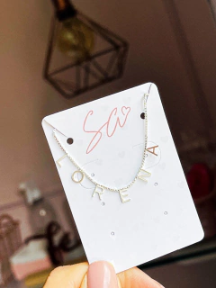 Colar Personalizado letras soldadas na internet