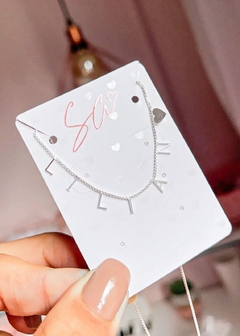 Colar Personalizado letras soldadas - comprar online