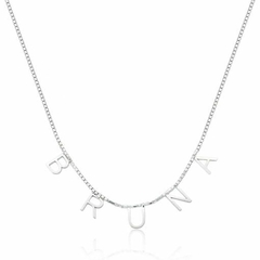 Colar Personalizado letras soldadas