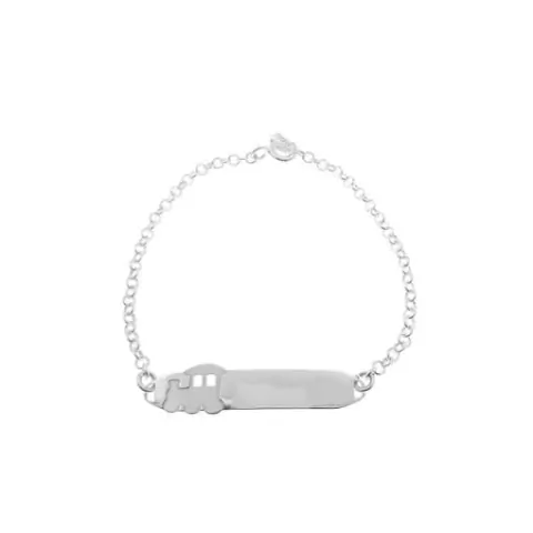 Pulseira infantil personalizada placa - Trenzinho