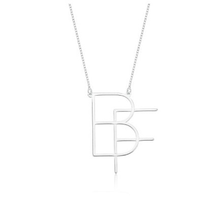 Colar personalizado Letrão duplo Sobreposto