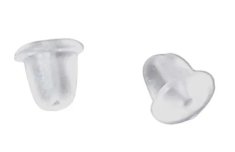 Par de Tarraxa de silicone para brinco