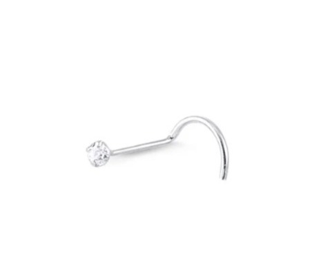 Piercing nariz pedra zircônia