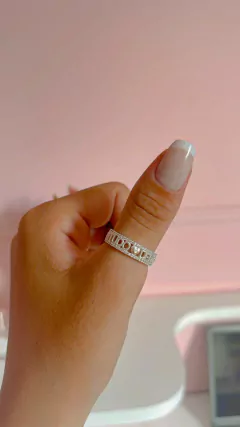 Anel Tudo Deus cravejado - comprar online