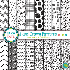 Colección Hand Drawn Patterns Taka Tatu - comprar online