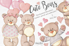 Hoja de Elementos Cute Bears