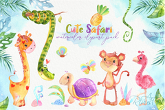 Hoja de Elementos Cute Safari