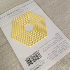 Troqueles Básicos Mini Hexágonos Cosidos Kimidori Colors - Scrapear
