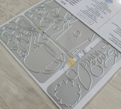 Set con 5 Troqueles Sizzix Thinlits Dies By Jessica Scott Floral Garden - tienda online