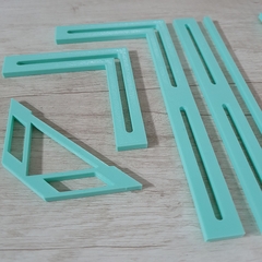 Kit de 06 Reglas para Encuadernación Menta - Scrapear